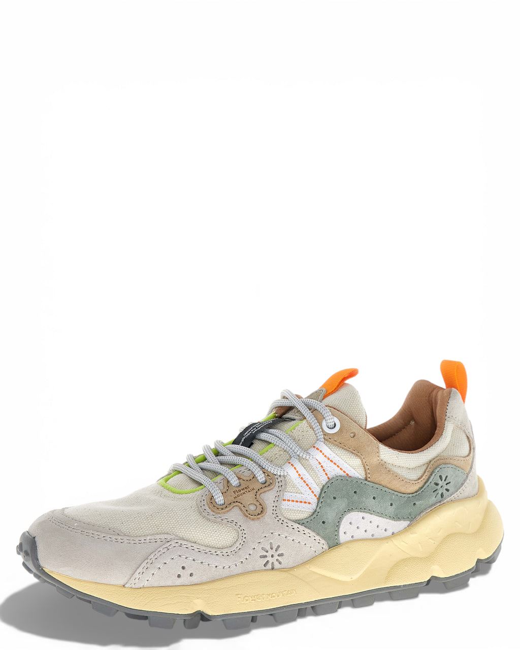 Flower Mountain Yamano 3 Off White/Green Trainers