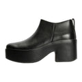 FitFlop Platfforms Heeled Short Leather Women's Black Boots