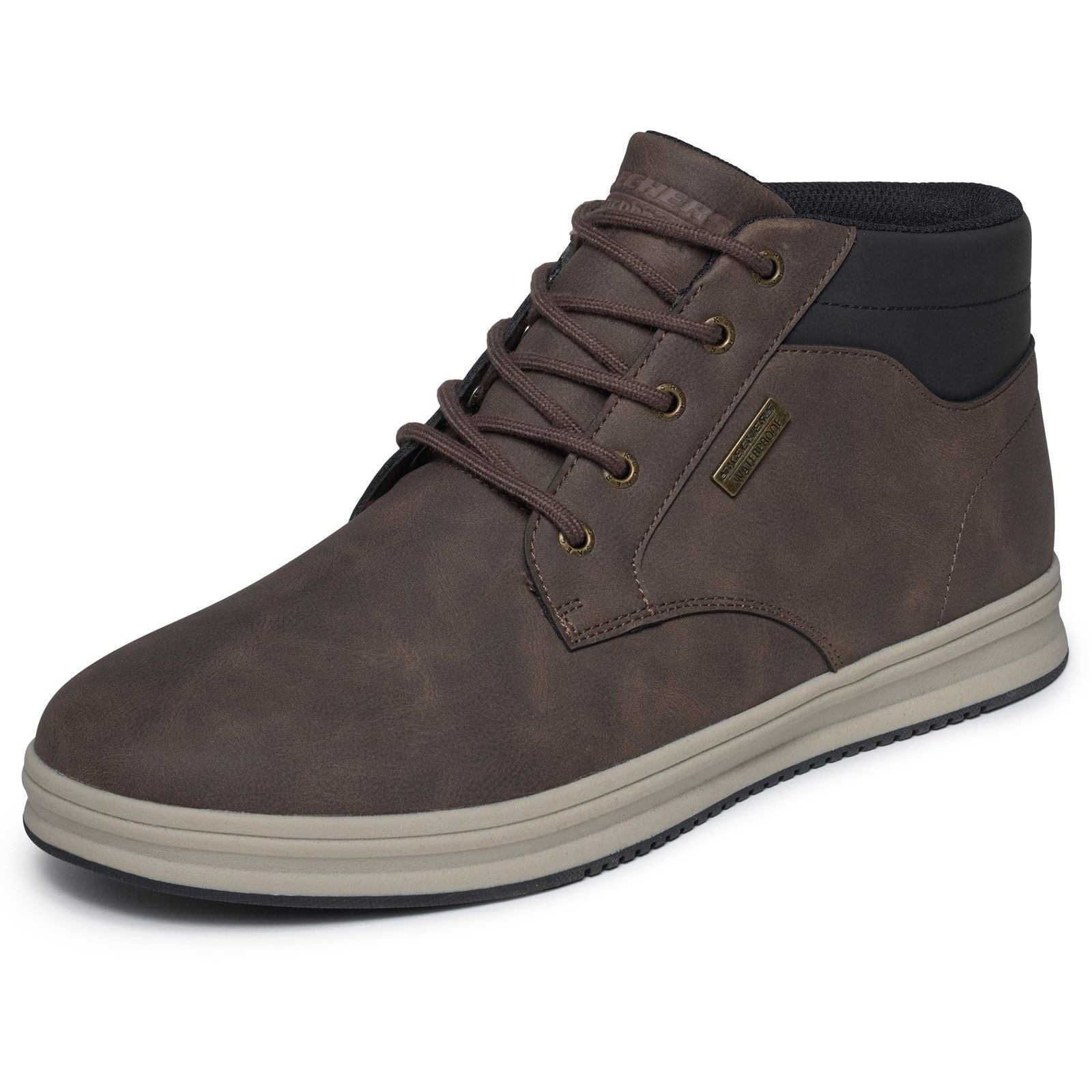 Skechers Palmiro Wallace Men's Chocolate Ankle Boots