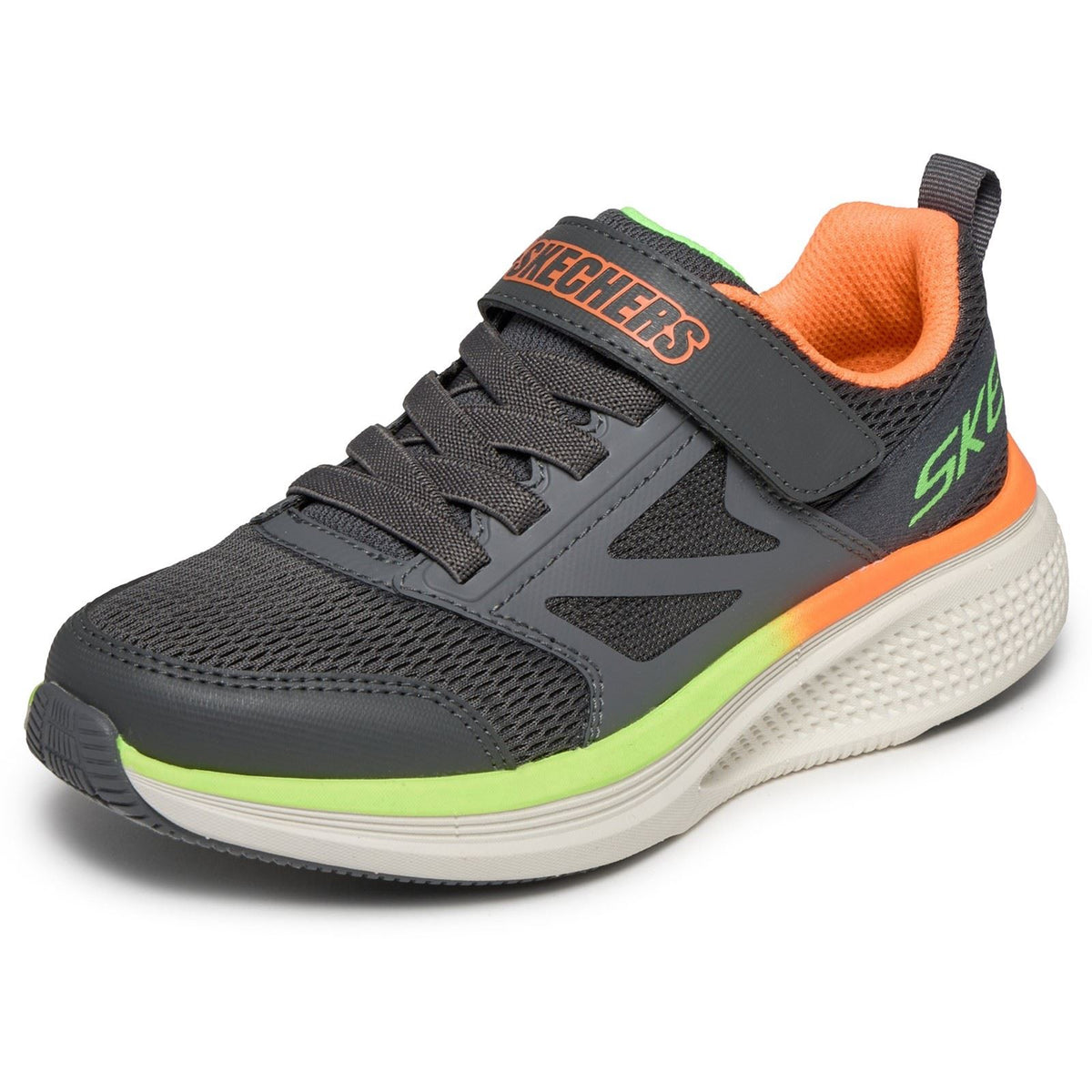 Skechers GO Run Elevate 2.0 Where's My Charcoal/Orange & Lime Trainers