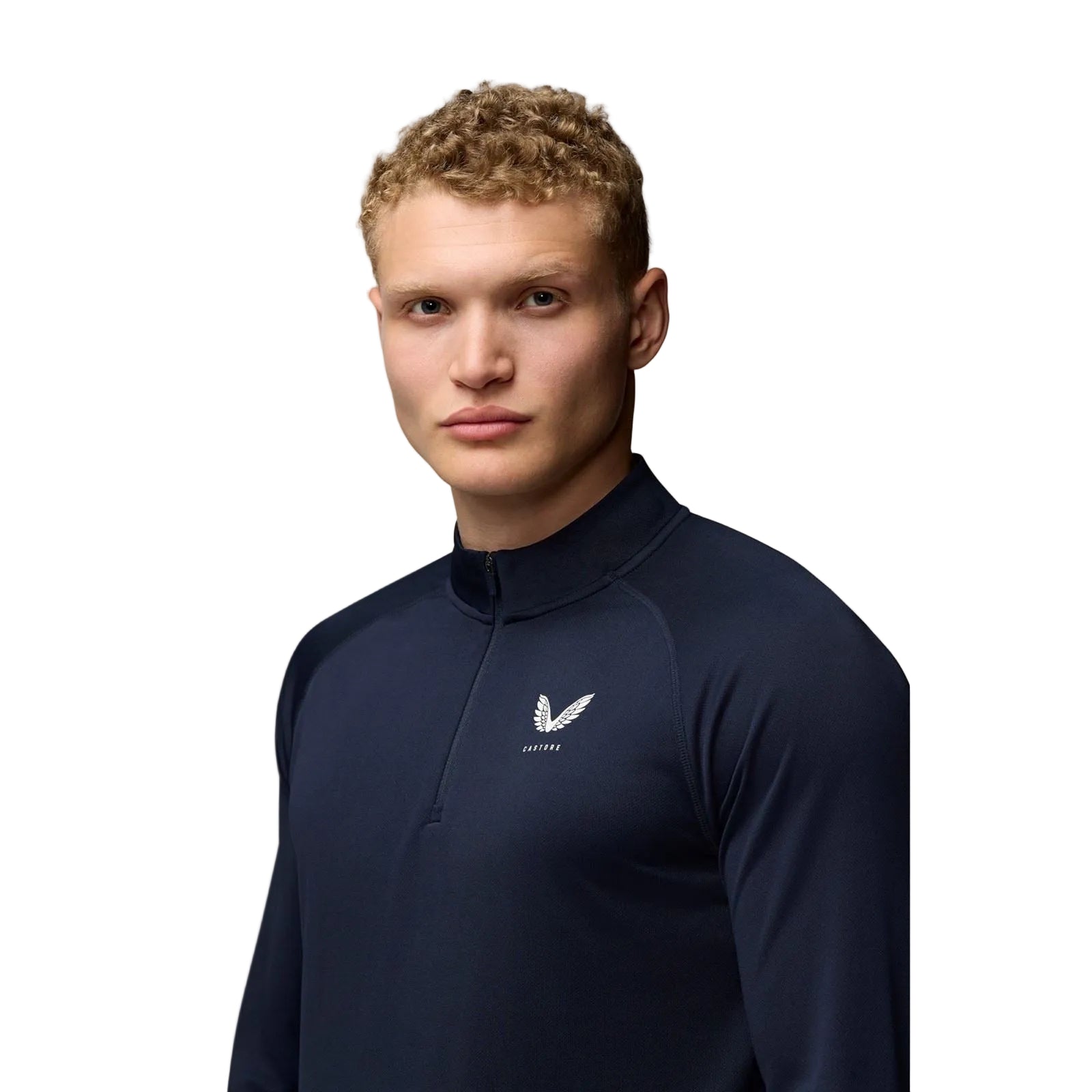 Castore Adapt Training 1/4 Zip Top Polyester Men's Blue Activewear T-Shirts