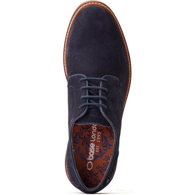 Base London Mawley Leather Men's Navy Oxford Shoes