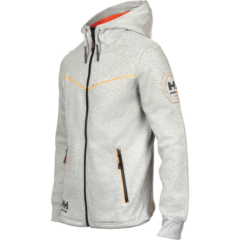 Helly Hansen Workwear Chelsea Evolution Cotton Men's Grey Hooded Sweatshirt