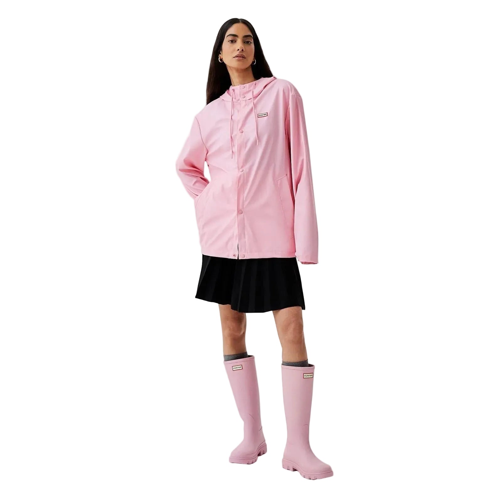 Hunter Izzy Hooded Pink Jacket