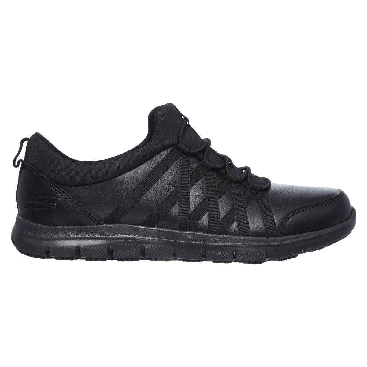 Skechers Workwear Ghenter Dagsby Leather Women's Black Trainers