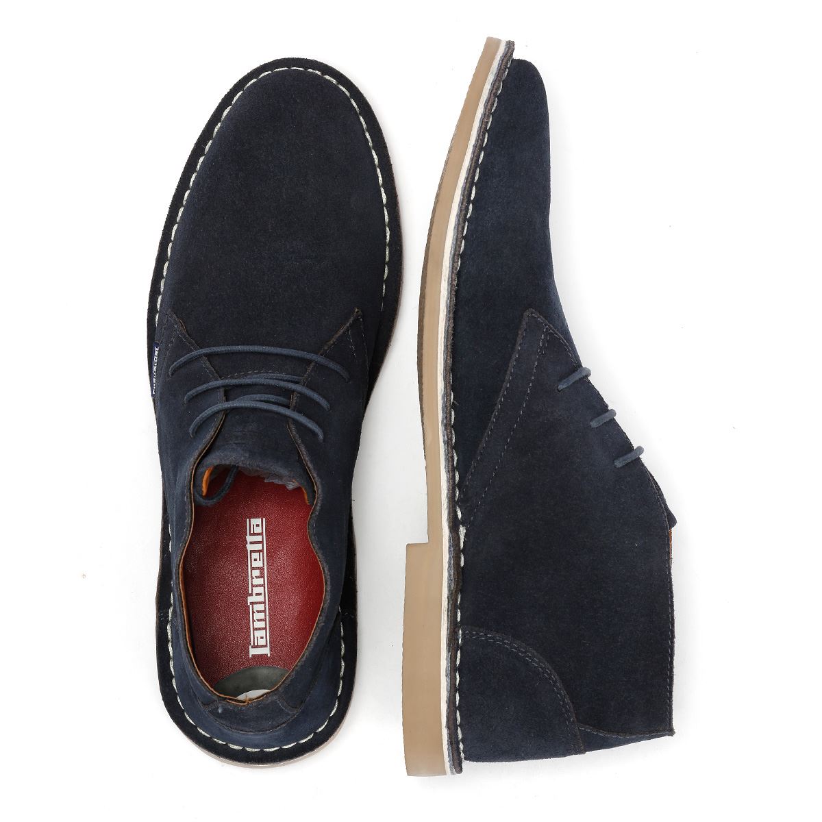 Lambretta Chiswick Suede Men's Navy Boots