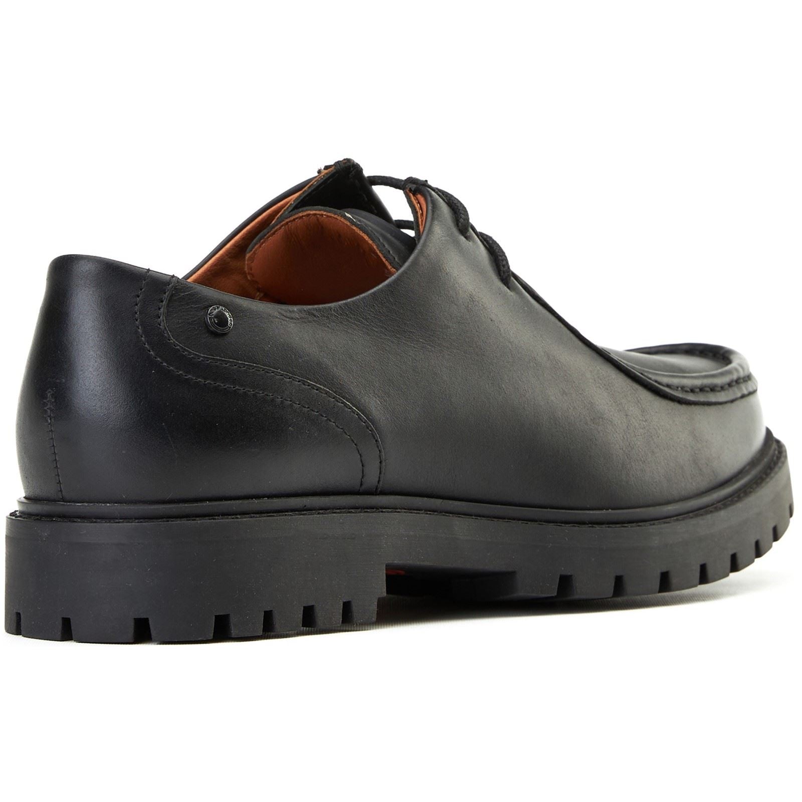 Base London Carbon Leather Men's Black Moccasins Shoes