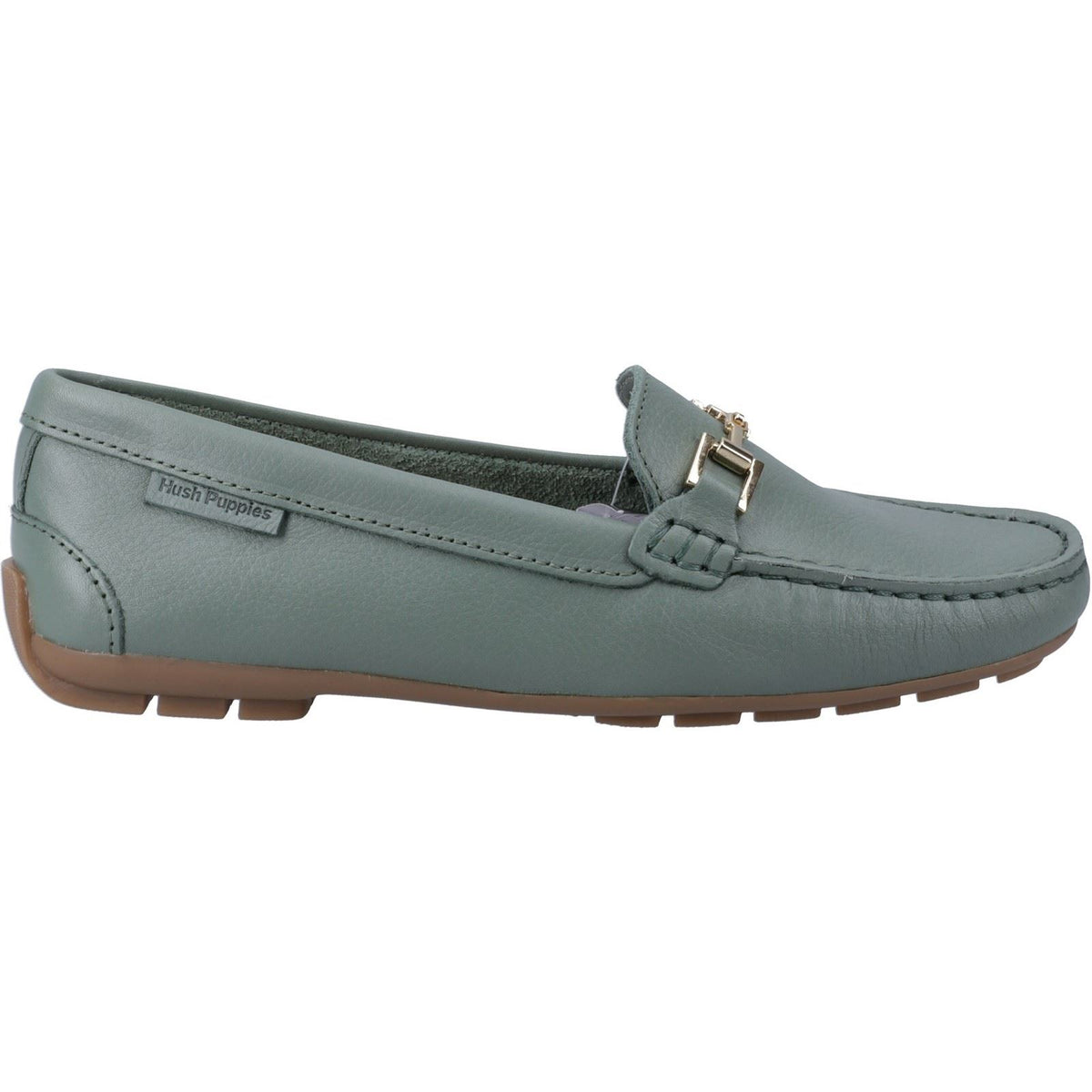 Hush Puppies Eleanor Leather Women's Sage Loafers