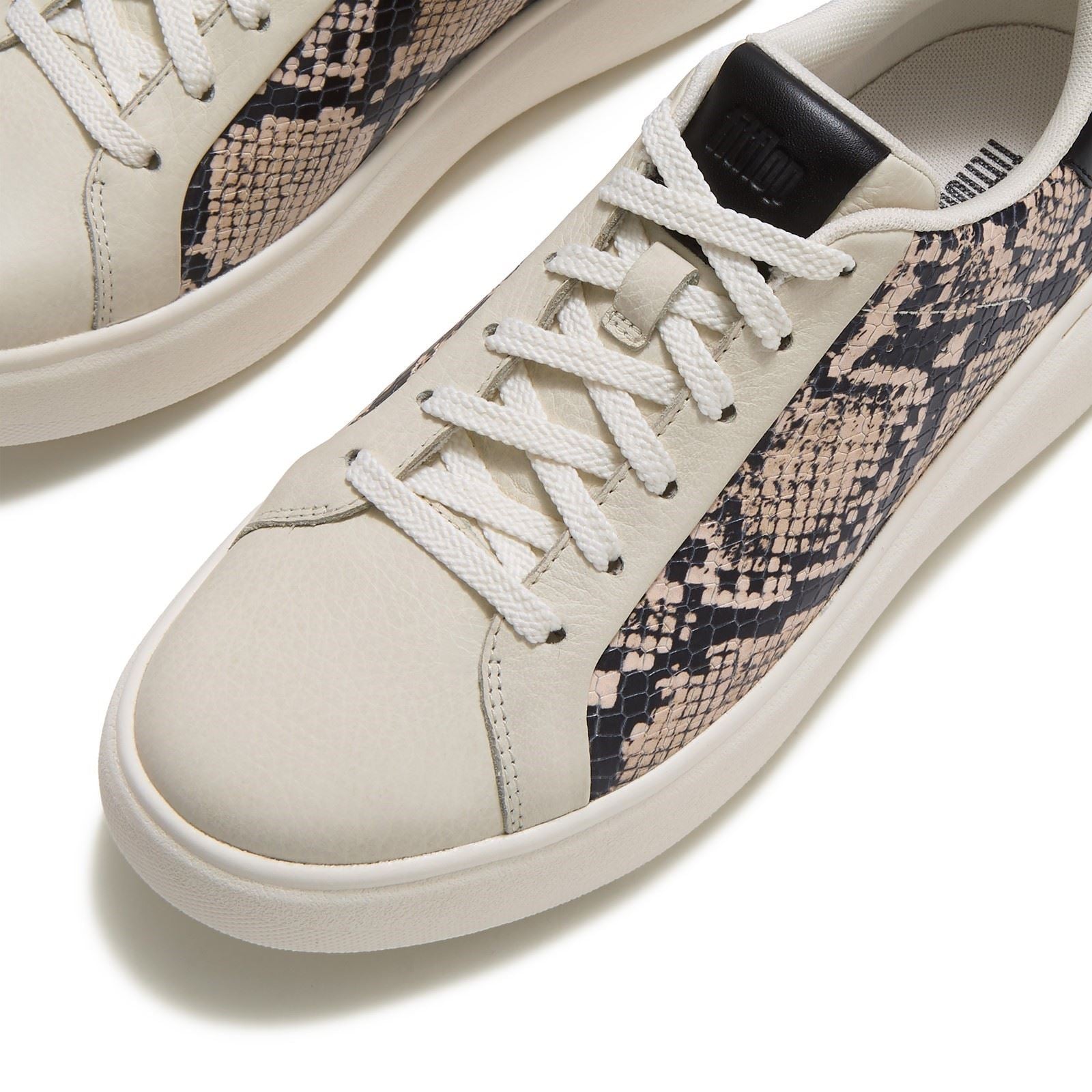 Fitflop RTG Lace Up Leather Women's Hazy Taupe/Black Trainers