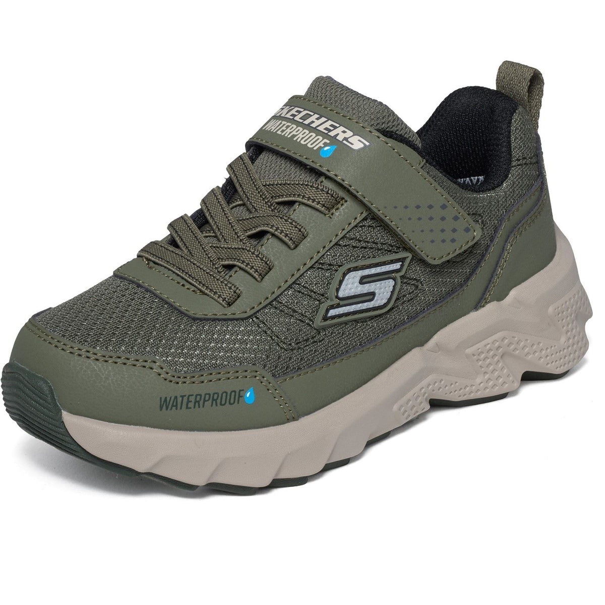 Skechers Elite Sport Tread Aquavek Olive Trainers
