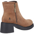 Hush Puppies Adele Suede Women's Tan Heeled Ankle Boots