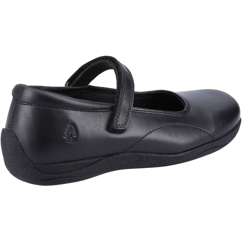 Hush Puppies Aria Leather Junior Black Shoes