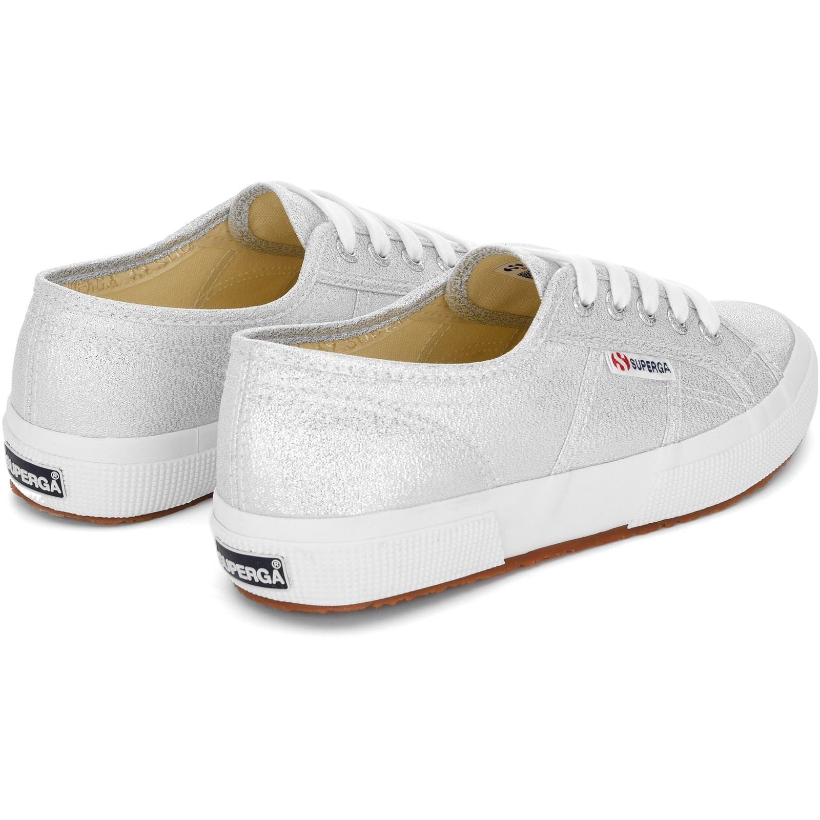 Superga 2750 Lamew Synthetic Women's Grey Silver Trainers