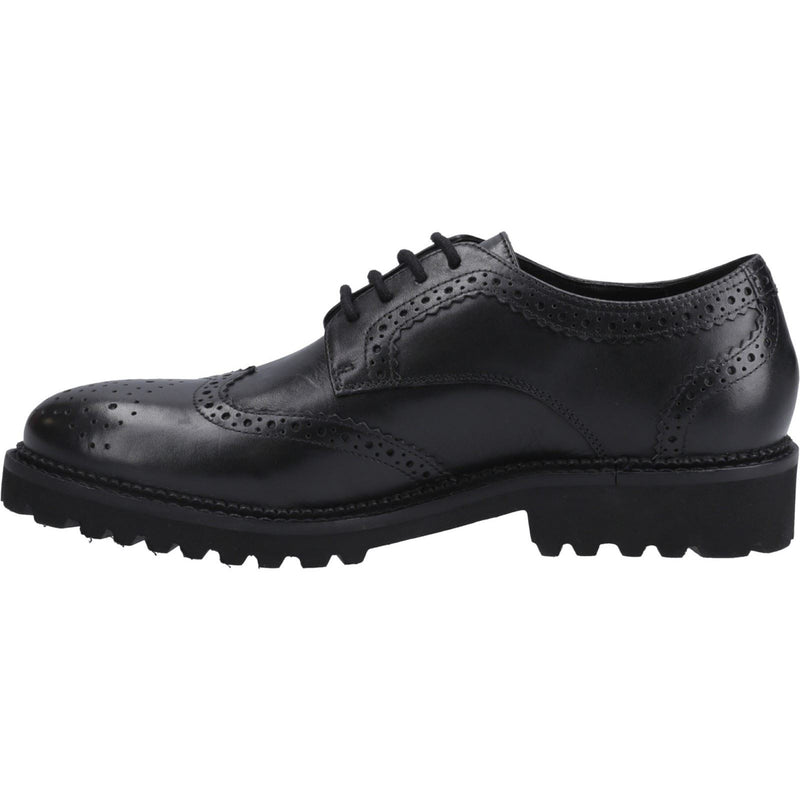 Hush Puppies Gabi Lace Up Leather Youth Girl's Black Brogues