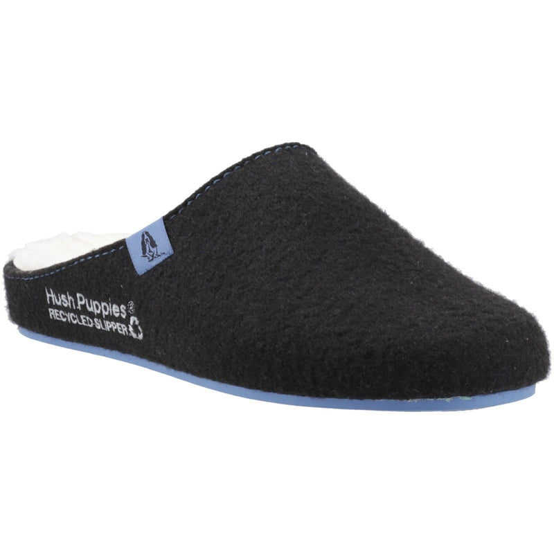 Hush Puppies The Good Slipper 90% Recycled RPET Synthetic Men's Black/Blue Slippers