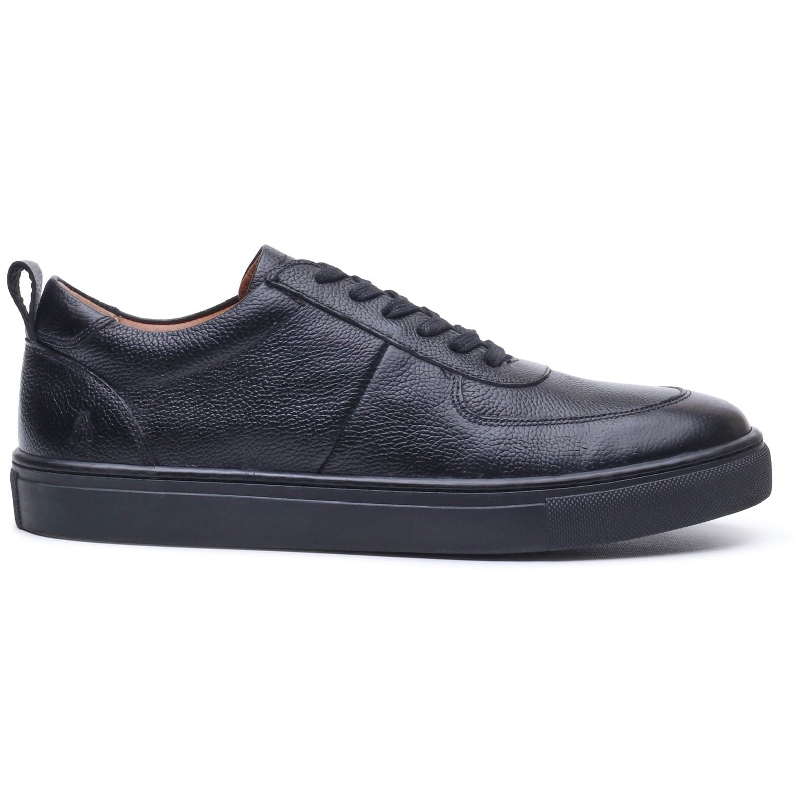 Hush Puppies Ciro Leather Men's BLACK Trainers