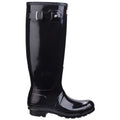 Hunter Womens Black Gloss Original Tall Wellington Boots