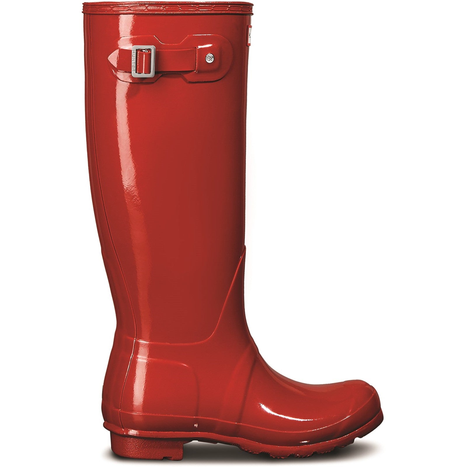 Hunter Womens Gloss Red Original Tall Wellington Boots