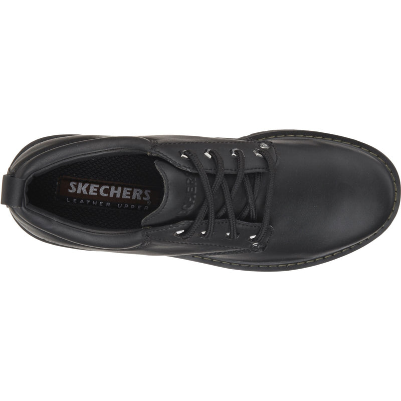 Skechers Mens Tom Cats 6618-BOL Black Lace Up Shoes