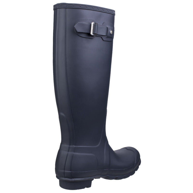 Hunter Womens Matt Navy Original Tall Wellington Boots