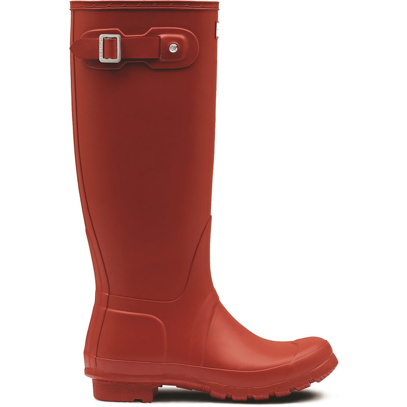 Hunter Womens Red Matt Original Tall Wellington Boots