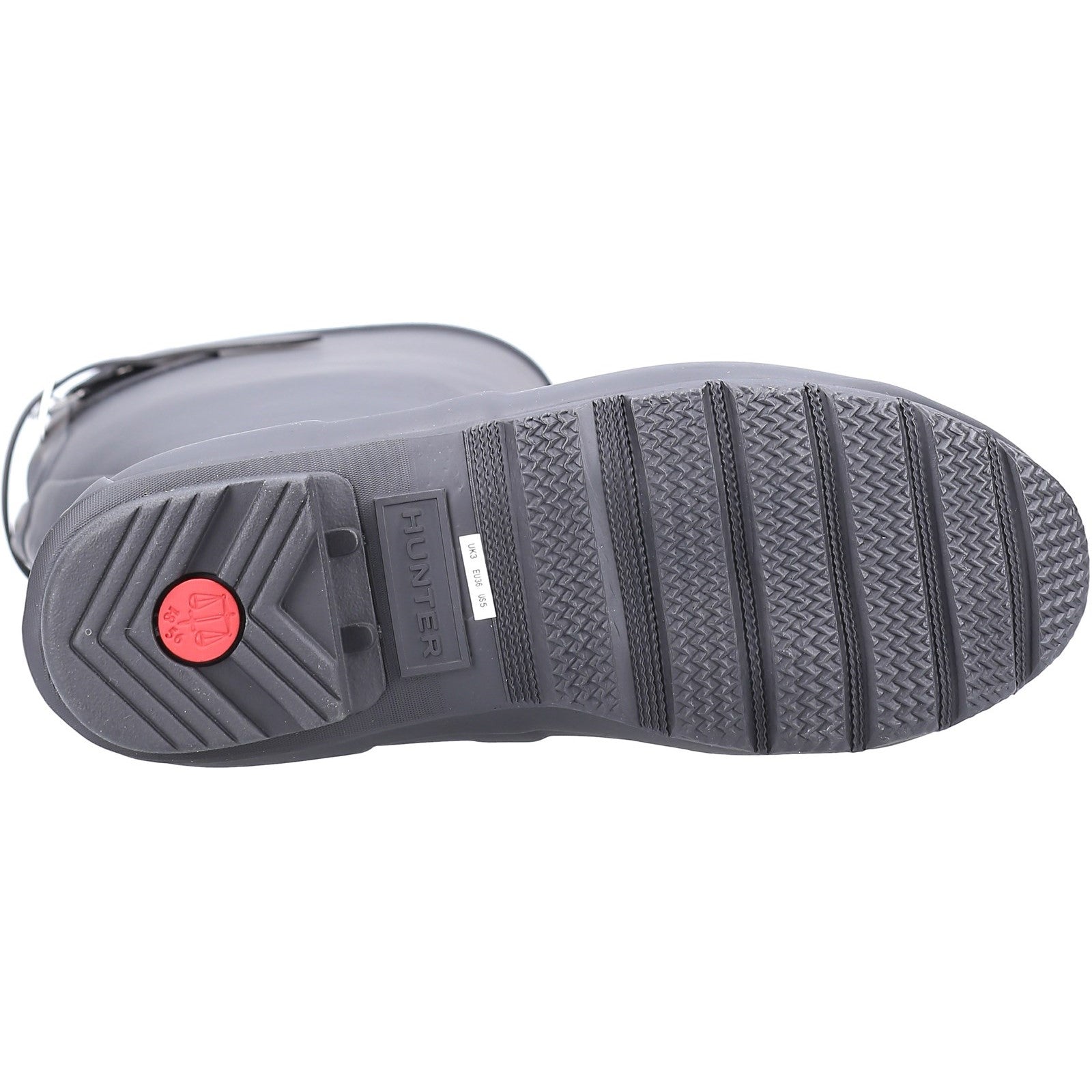 Hunter Womens Matt Black Original Tall Back Adjustable Wellington Boots