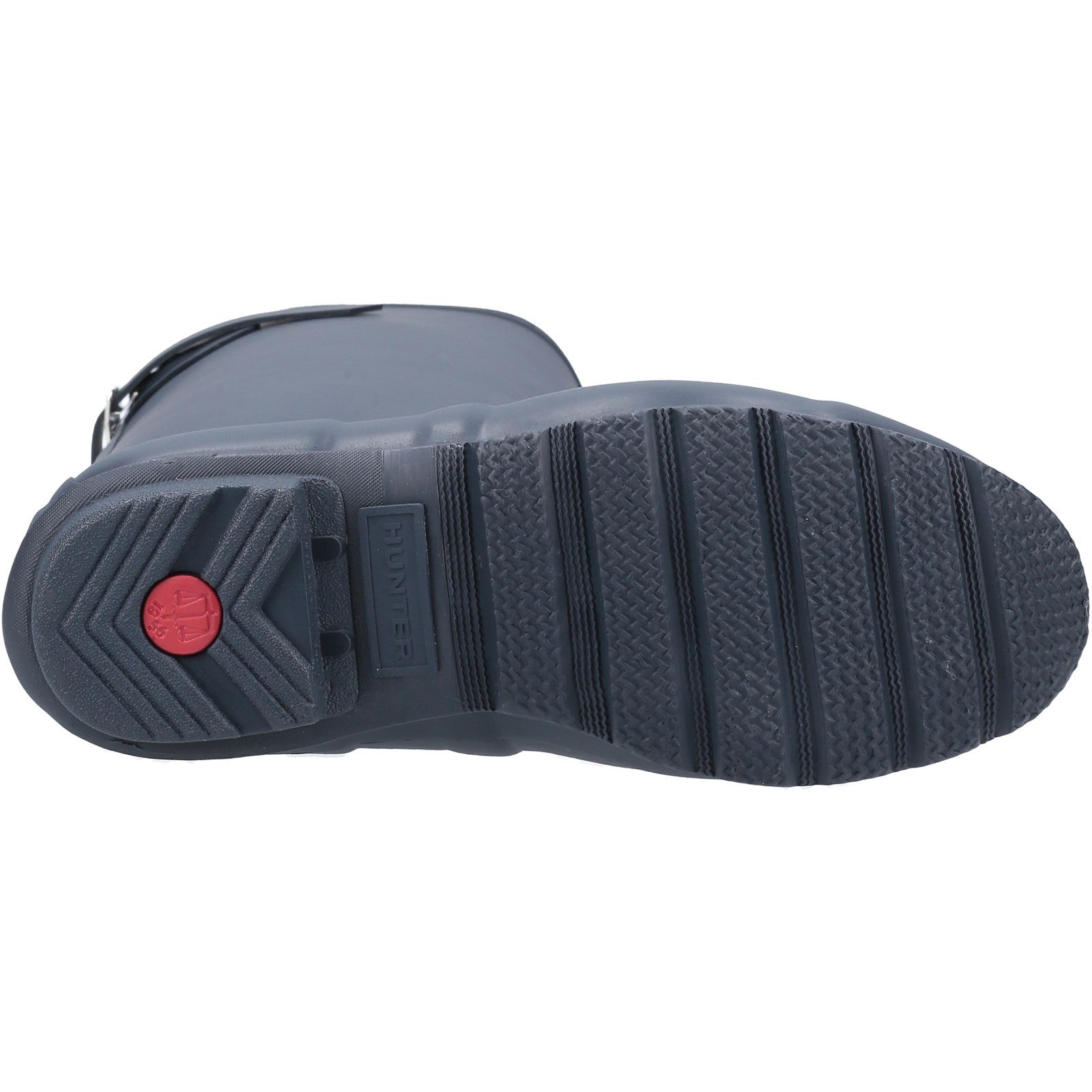 Hunter Womens Matt Navy Original Tall Back Adjustable Wellington Boots