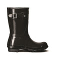 Hunter Womens Gloss Black Original Short Wellington Boots
