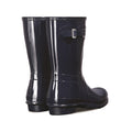 Hunter Womens Gloss Navy Original Short Wellington Boots