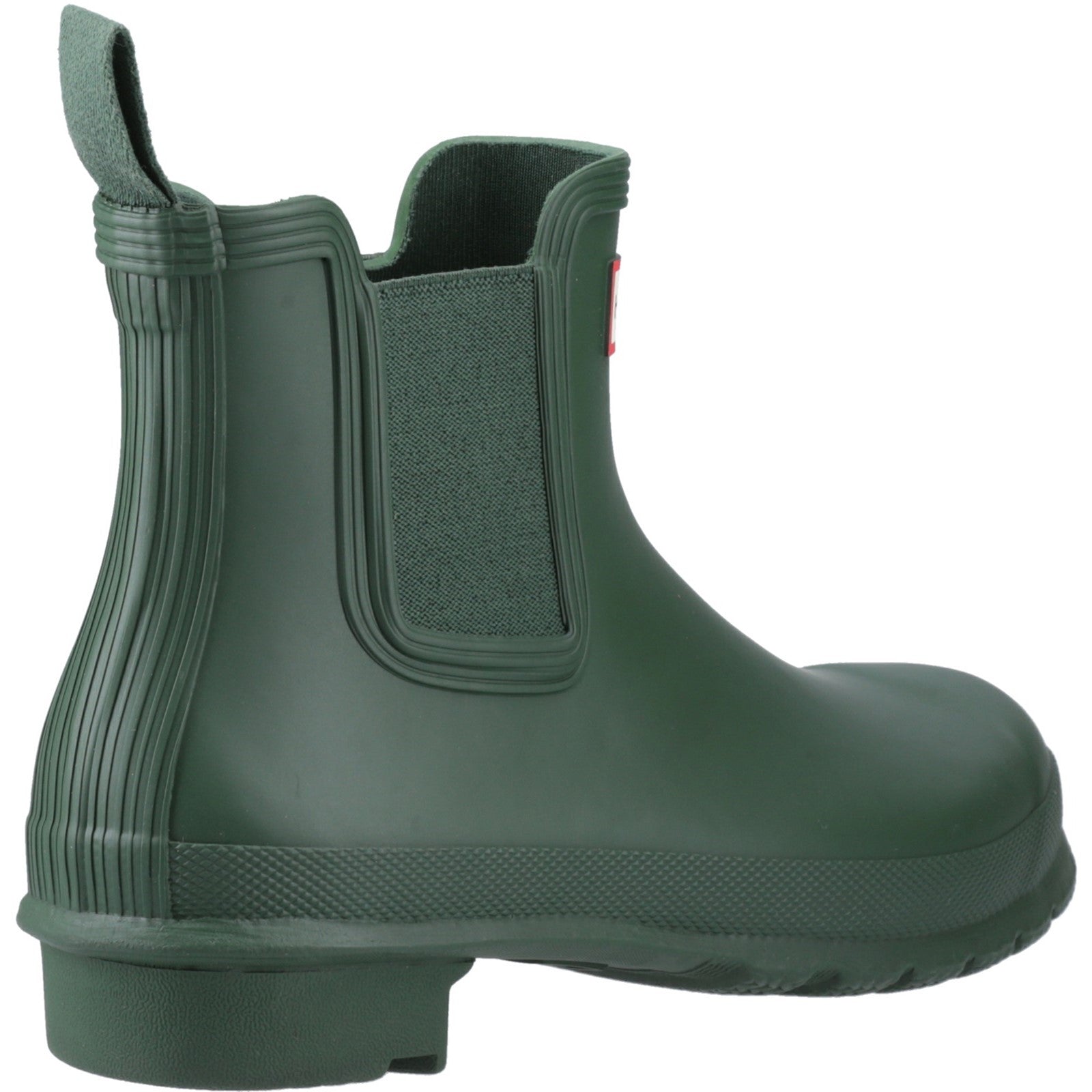 Hunter Womens Matt Green Original Chelsea Boots