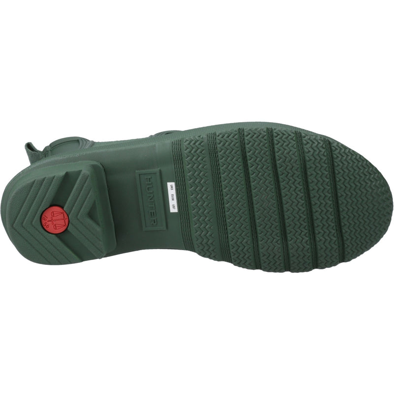 Hunter Womens Matt Green Original Chelsea Boots