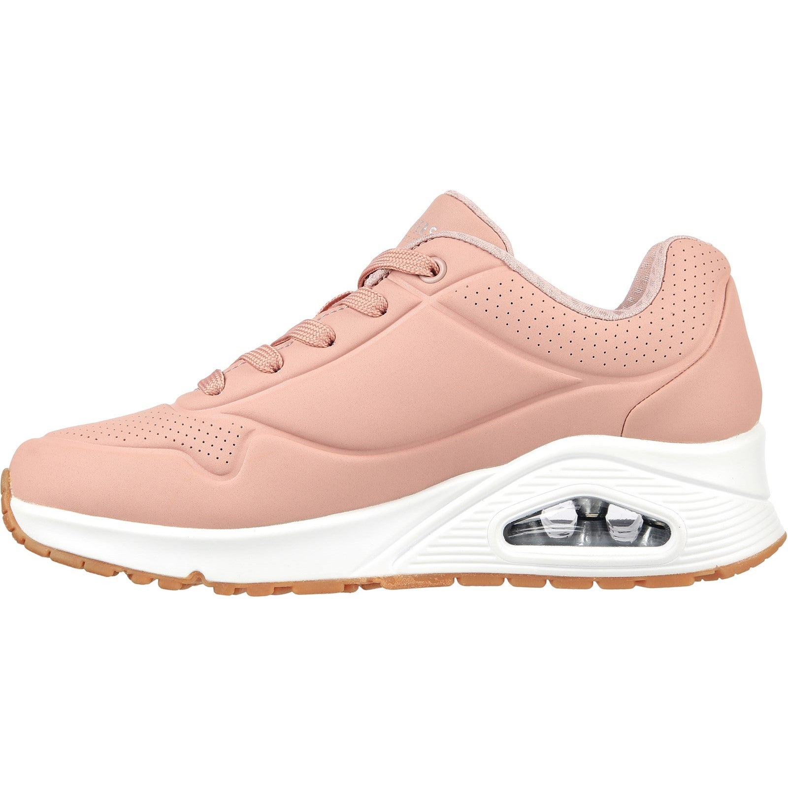 Skechers Womens Uno Stand On Air 73690-BLSH Blush Lace Up Shoes