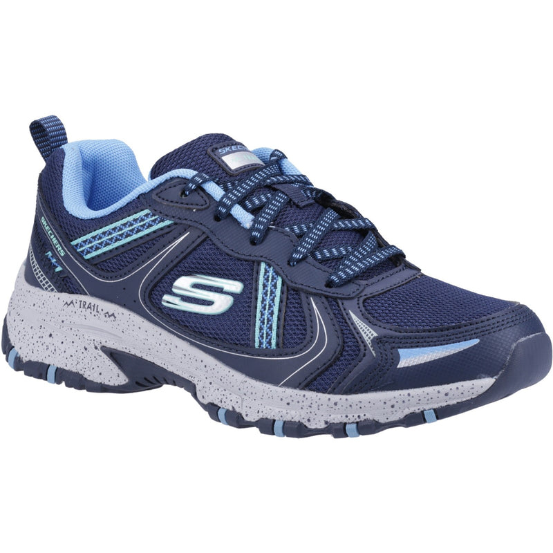 Skechers Womens Hillcrest 149820-NVBL Navy/Blue Lace Up Shoes