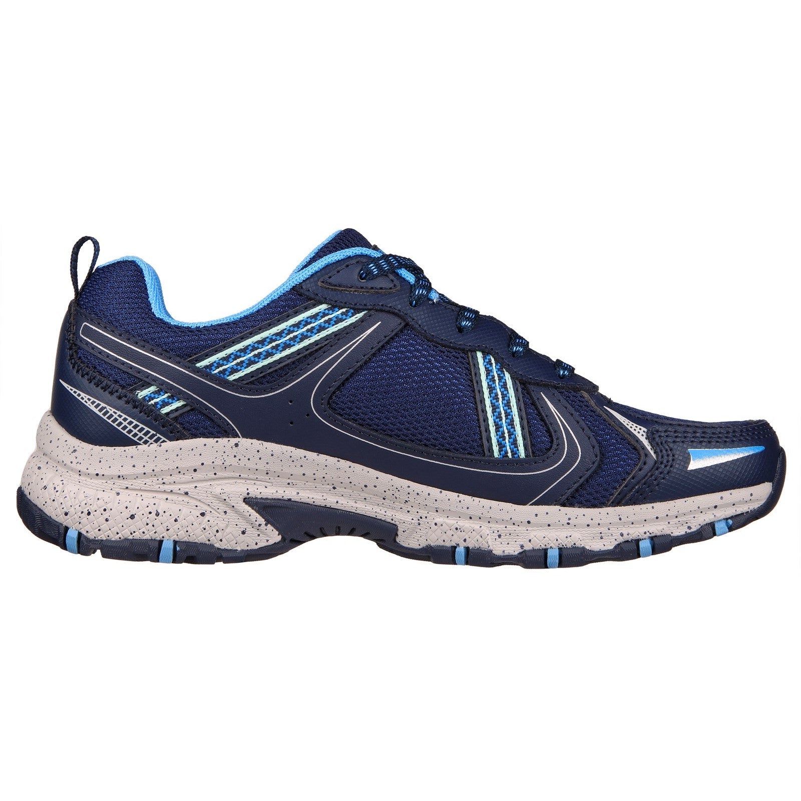 Skechers Womens Hillcrest 149820-NVBL Navy/Blue Lace Up Shoes
