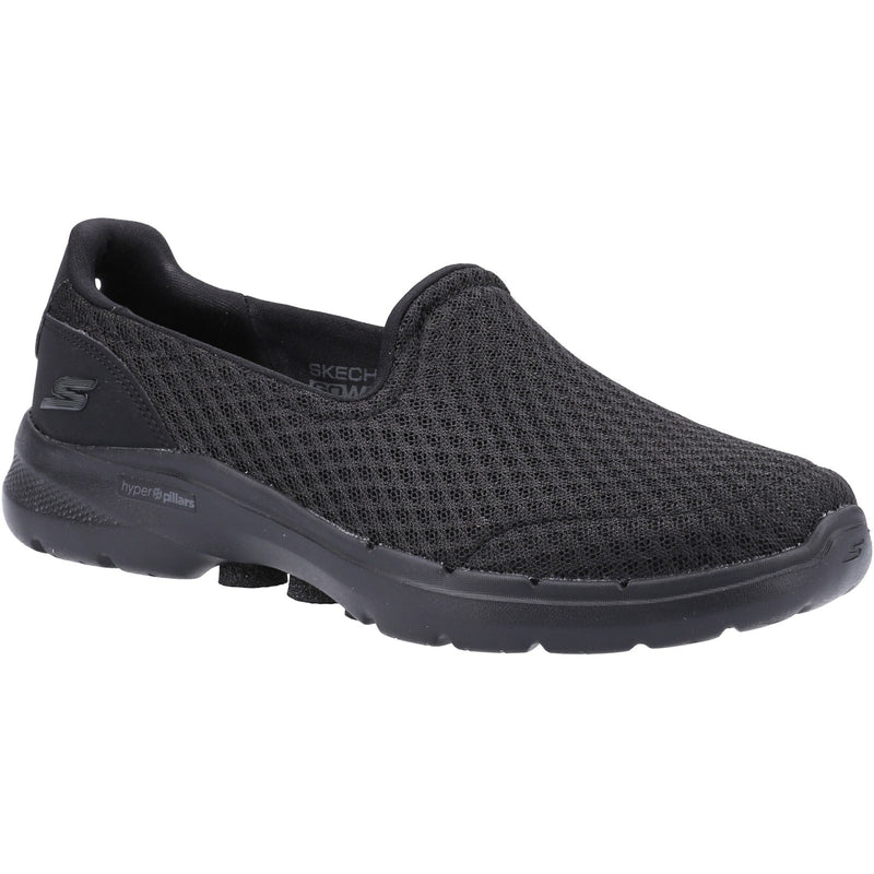 Skechers Womens Go Walk 6 124508-BBK Black Slip On Shoes
