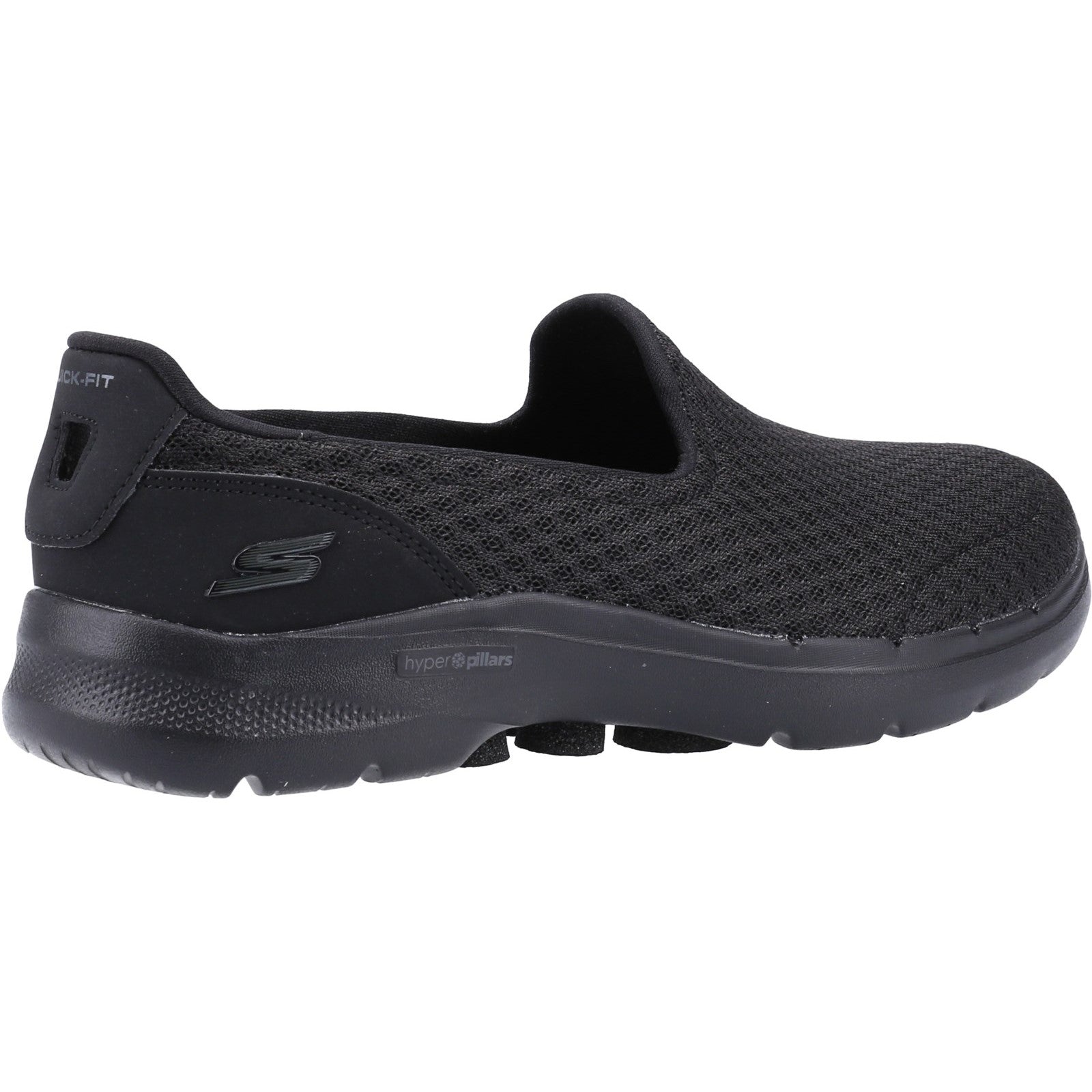 Skechers Womens Go Walk 6 124508-BBK Black Slip On Shoes