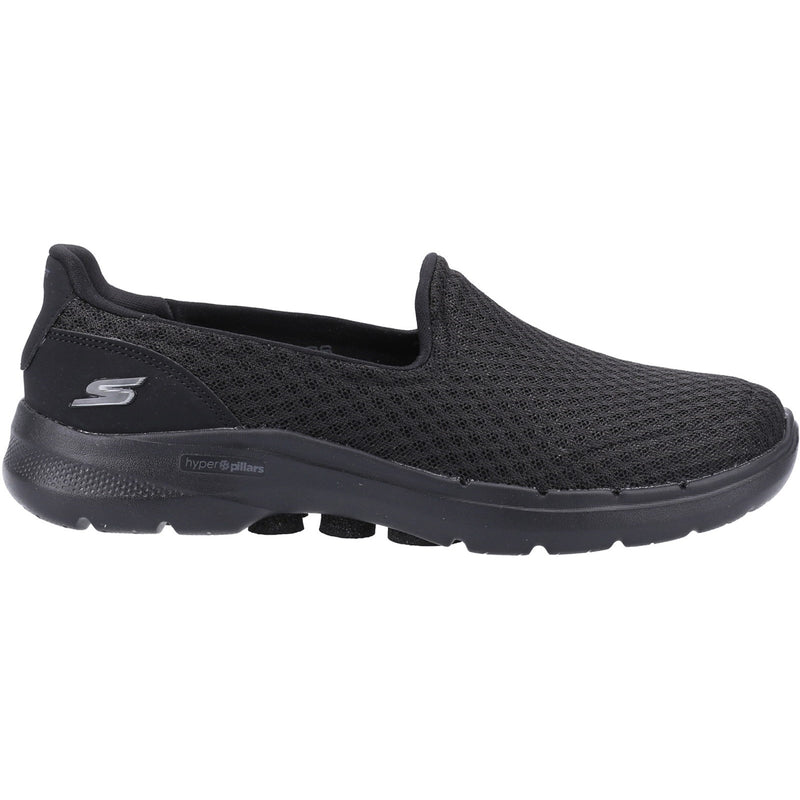 Skechers Womens Go Walk 6 124508-BBK Black Slip On Shoes