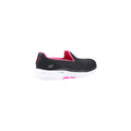 Skechers Womens Go Walk 6 124508-BKHP Black/Hot Pink Slip On Shoes