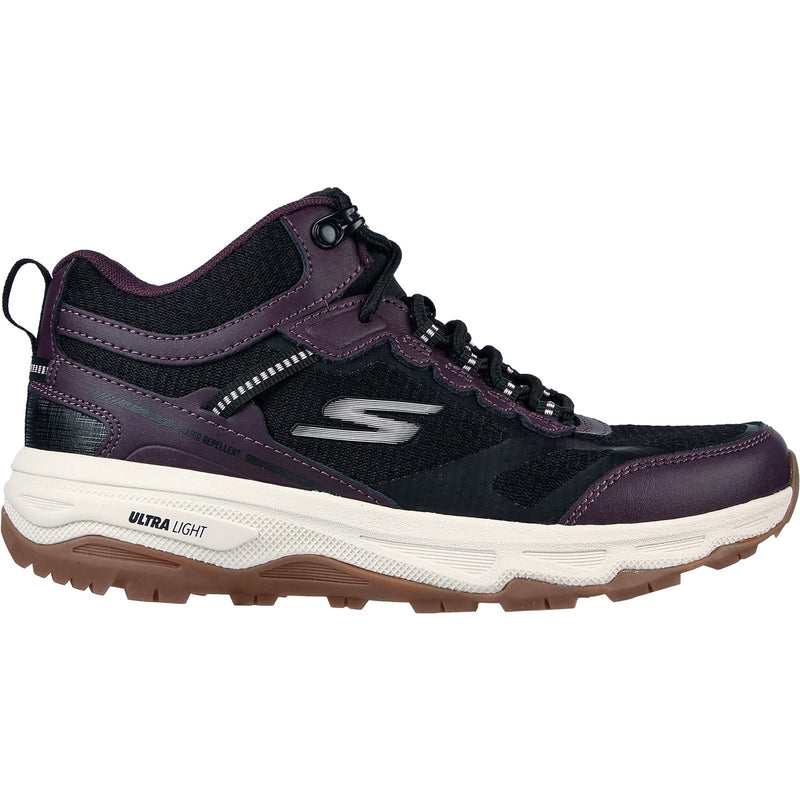 Skechers Womens Go Run Trail Altitude 128206-BKPR Black/Purple Lace Up Shoes