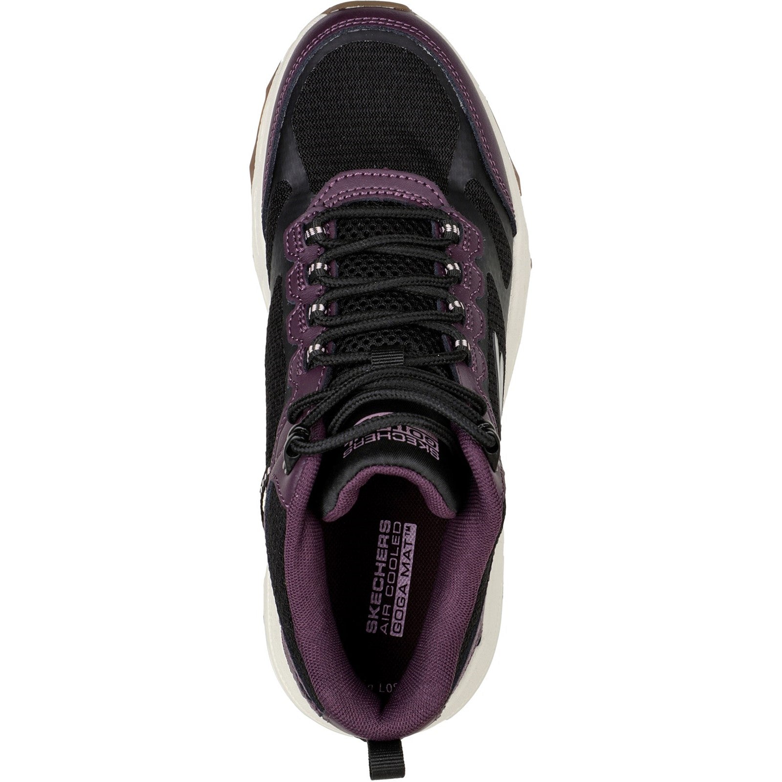 Skechers Womens Go Run Trail Altitude 128206-BKPR Black/Purple Lace Up Shoes