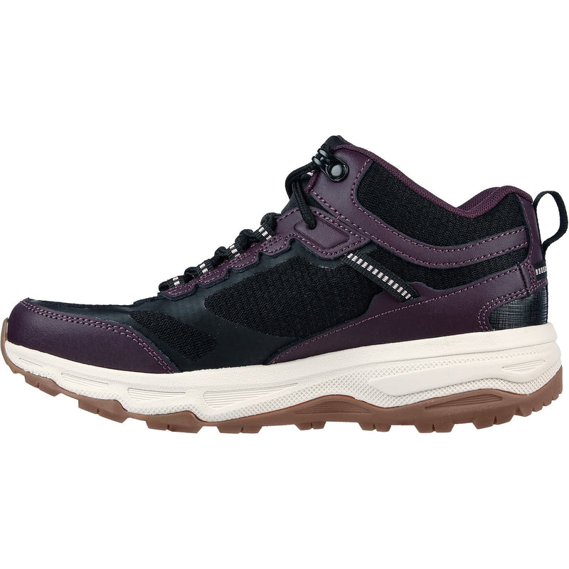 Skechers Womens Go Run Trail Altitude 128206-BKPR Black/Purple Lace Up Shoes