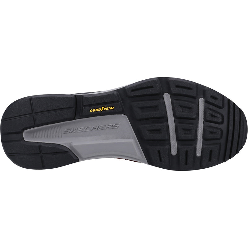 Skechers Mens Global Jogger 237200-BUGY Burgundy Lace Up Shoes