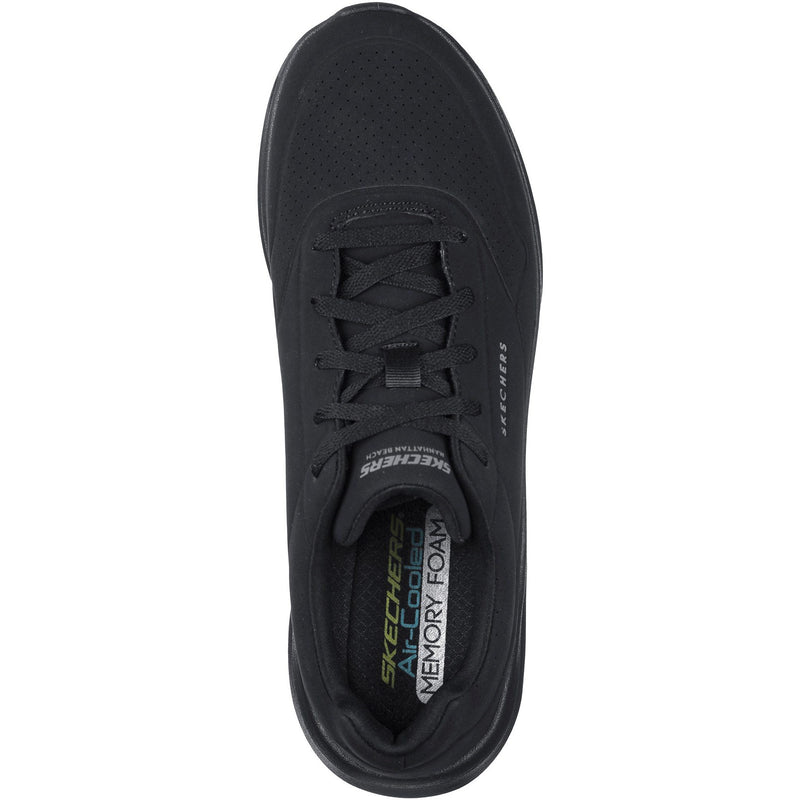 Skechers Mens Ultra Flex 2.0 Vicinity 232209-BBK Black Lace Up Shoes
