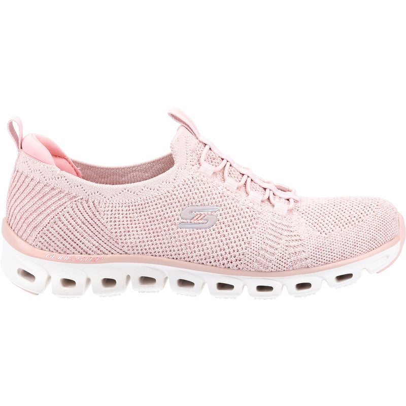Skechers Womens Glide Step 104198-ROS Rose Slip On Shoes