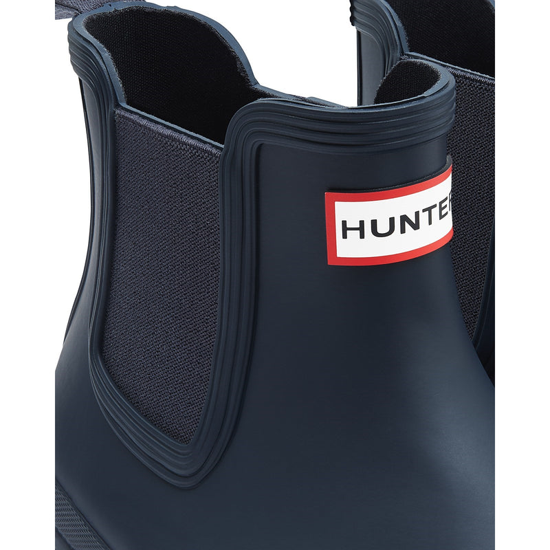 Hunter Mens Navy Original Chelsea Boots