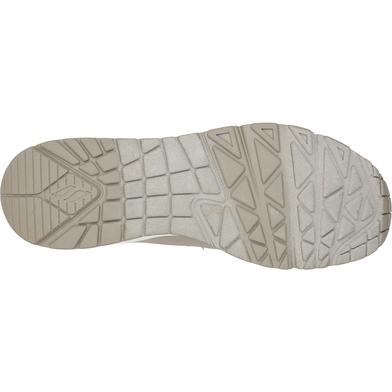 Skechers Mens Uno Sol 232248-TPE Taupe Lace up Shoes