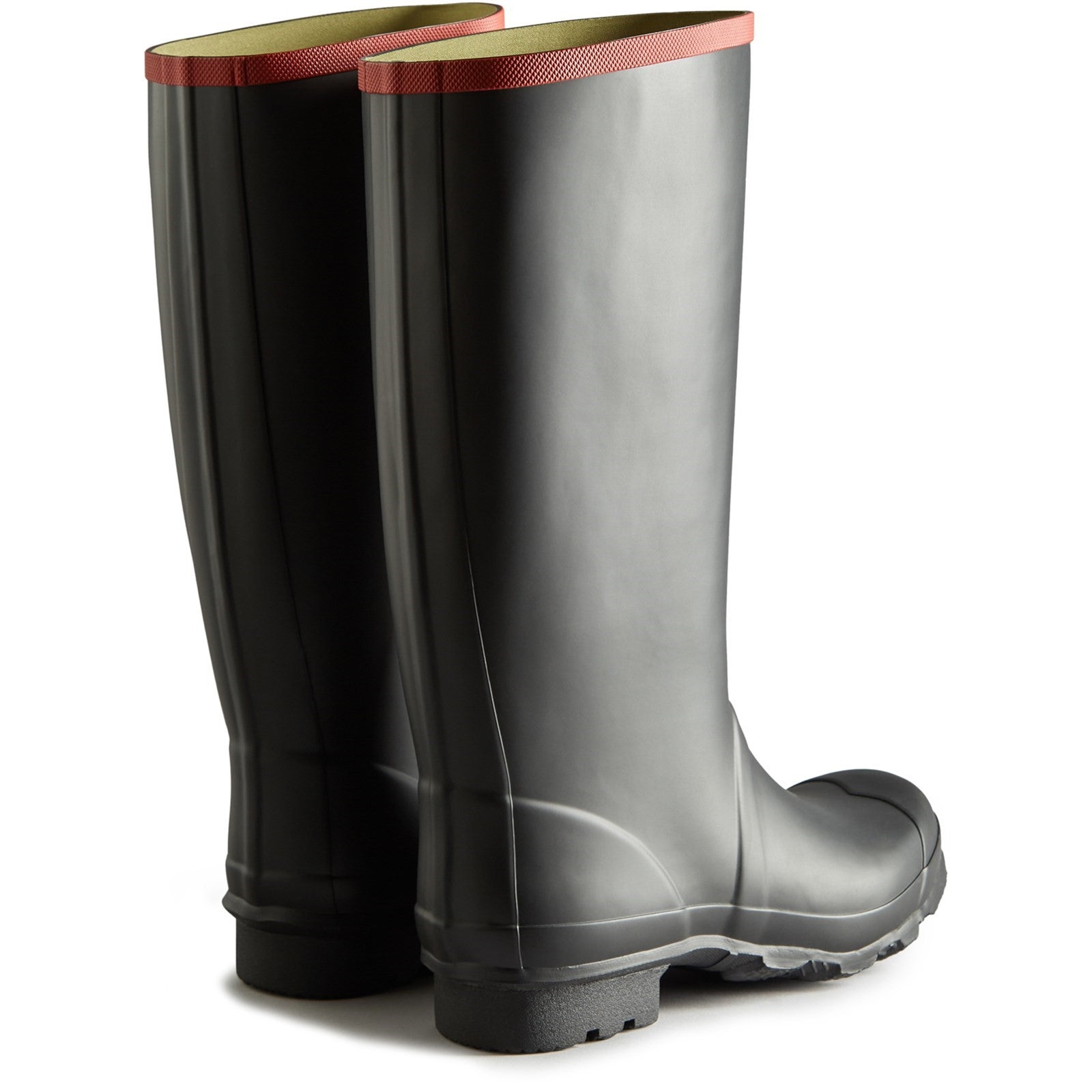 Hunter Unisex Black Argyll Full Knee Wellington Boots
