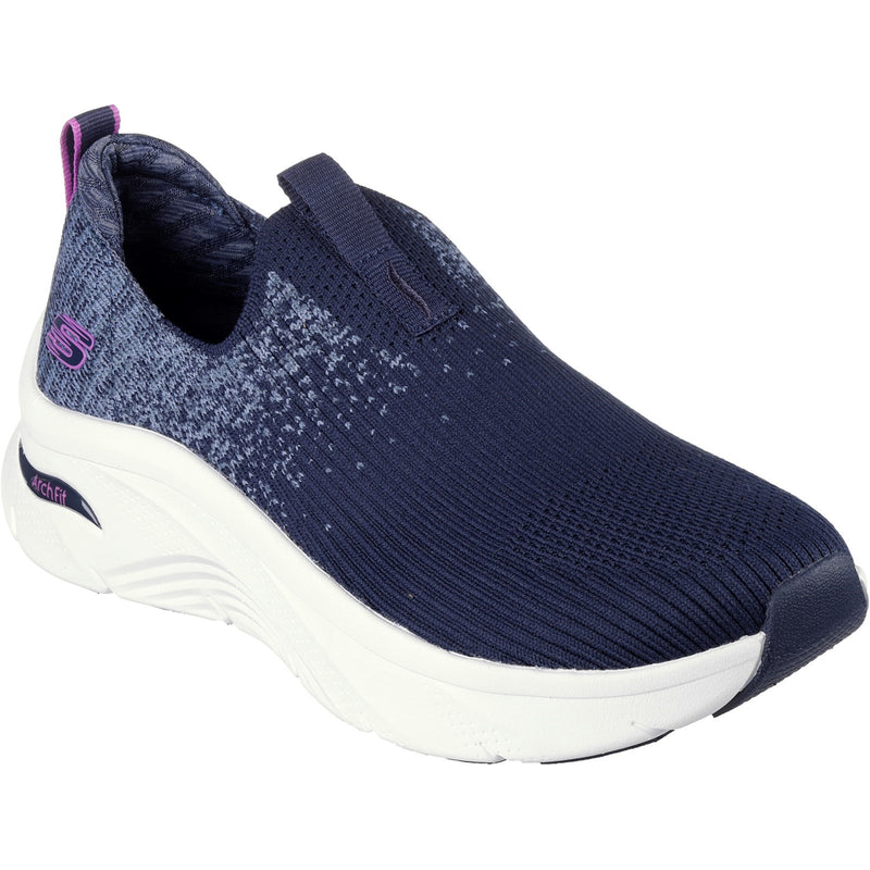 Skechers Womens Arch Fit D'Lux Key Journey 149684-NVY Navy Slip On Shoes