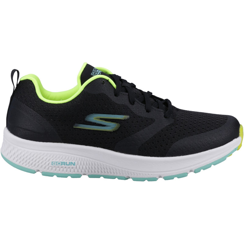 Skechers Womens GO RUN Consistent - Intensify-X 128277-BKLM Black/Lime Lace Up Shoes