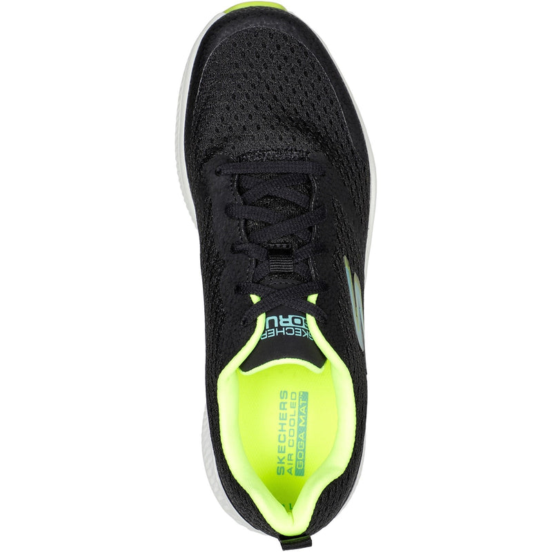 Skechers Womens GO RUN Consistent - Intensify-X 128277-BKLM Black/Lime Lace Up Shoes